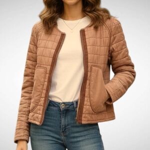 🤎 Blank NYC Quilted Brown Jacket Size XL